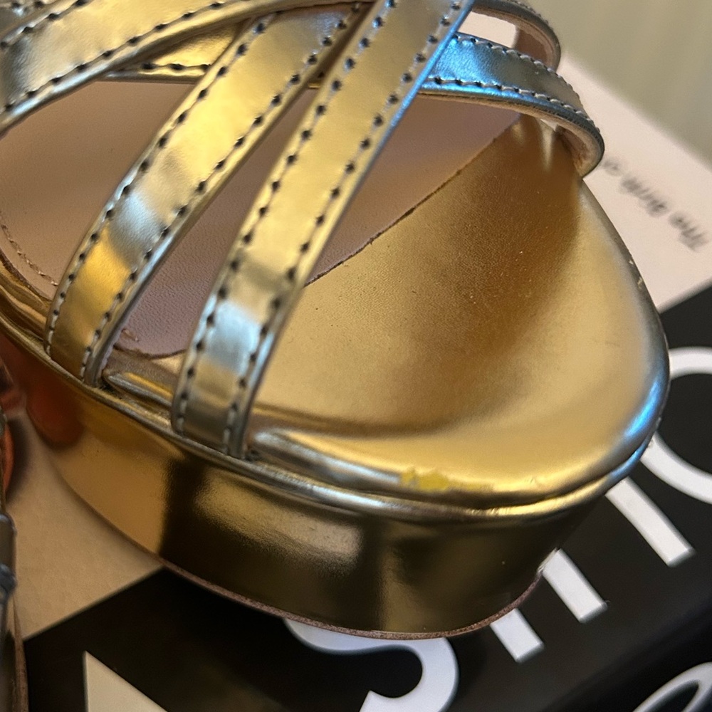 Rachel zoe metallic Gold Platform Heels - Picture 15 of 16